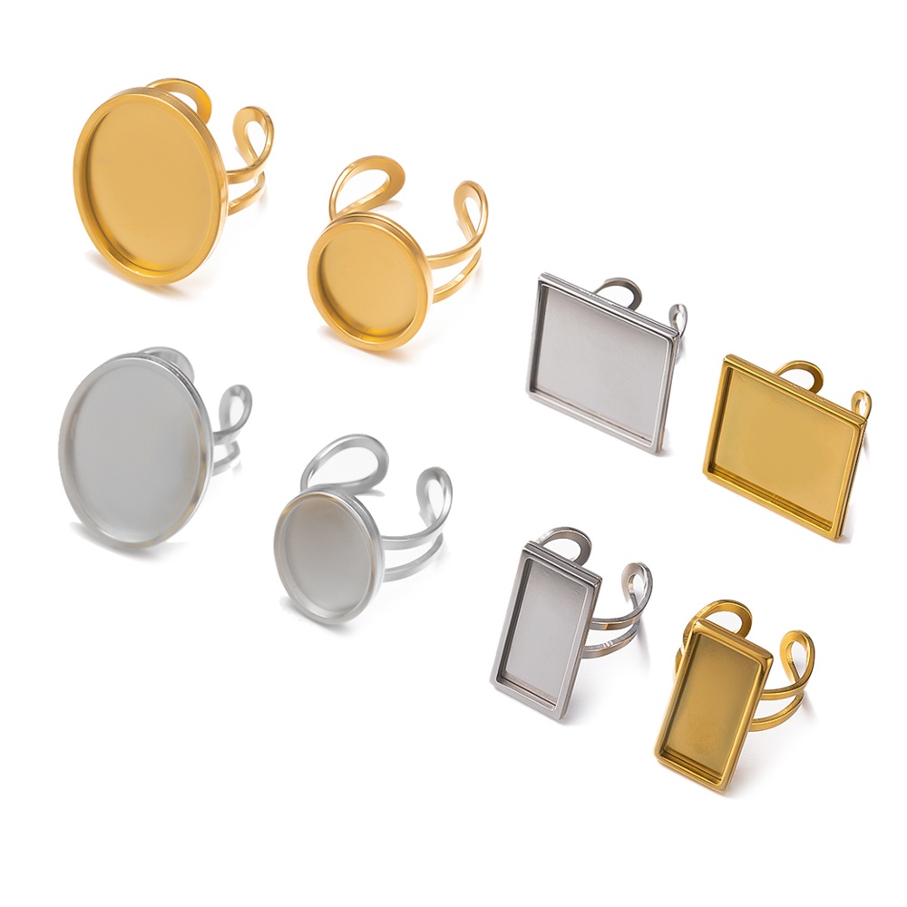 Jewelry Making Ring Tool - 4 шт., золотое пустое регулируемое кольцо