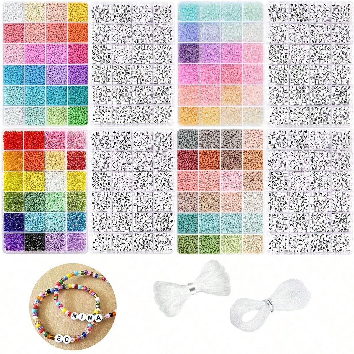 Jewelry Making Kits For Kids - 5760 шт. бисера 3 мм в