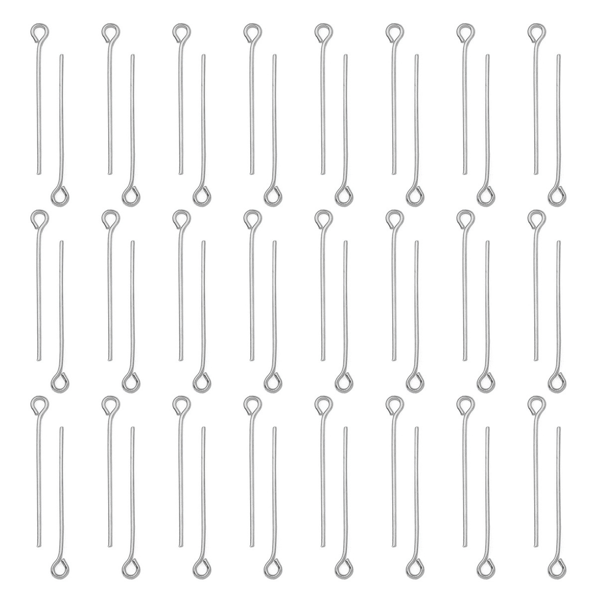 Jewelry Making Jig - 100 шт./лот, штифты-кольца из нержавеющей стали,