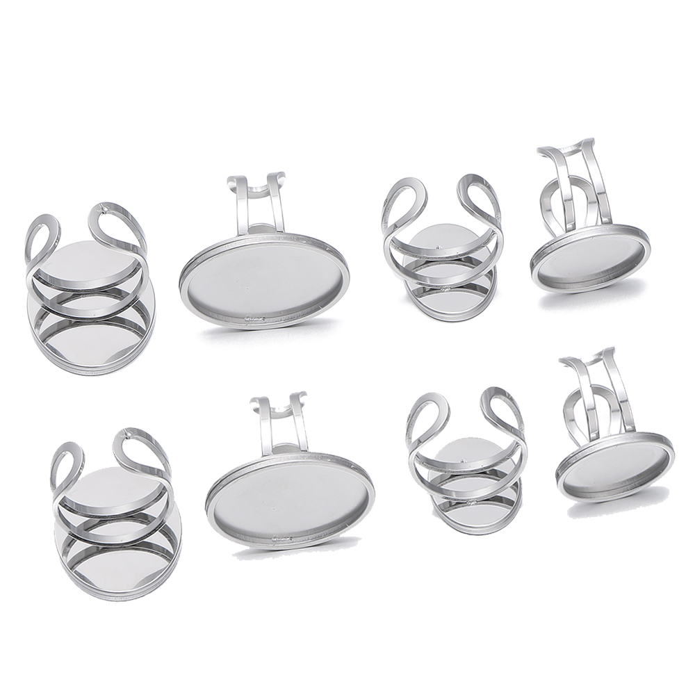 Jewelry Making Ring Tool - 5 шт./лот, открытые настройки колец из