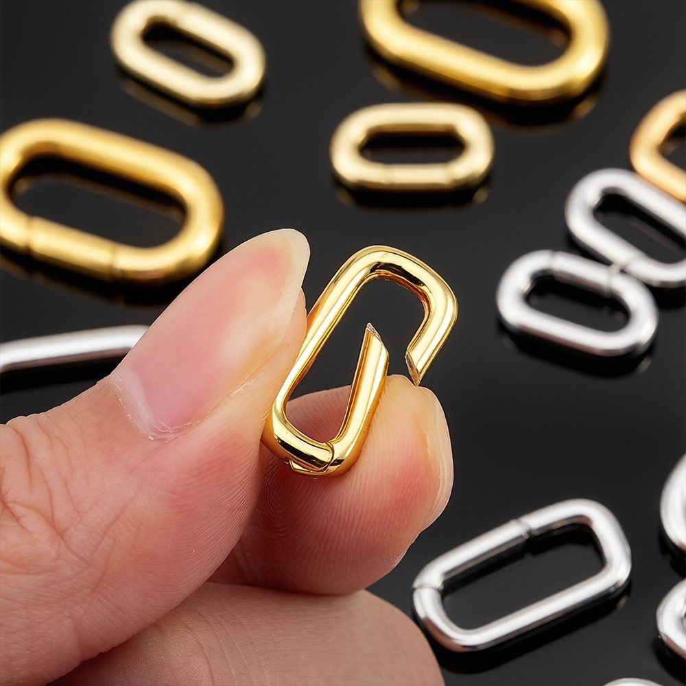 Jewelry Making Hardware - 2 шт. позолоченные 18-каратным золотом овальные