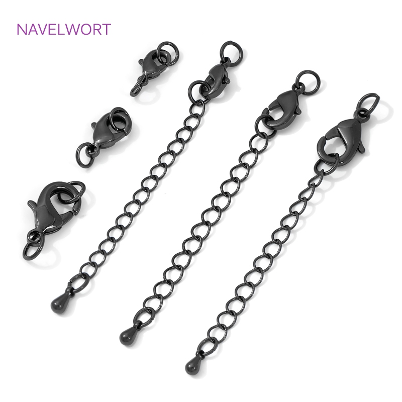 Jewelry Making Hobby - застежки для бижутерии Латунная застежка-лобстер черного