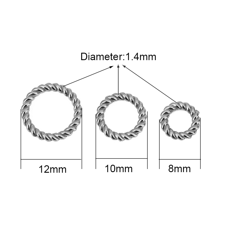 10 шт. PVD никогда не выцветае – обзор и цена Jewelry Making Closed Jump Rings