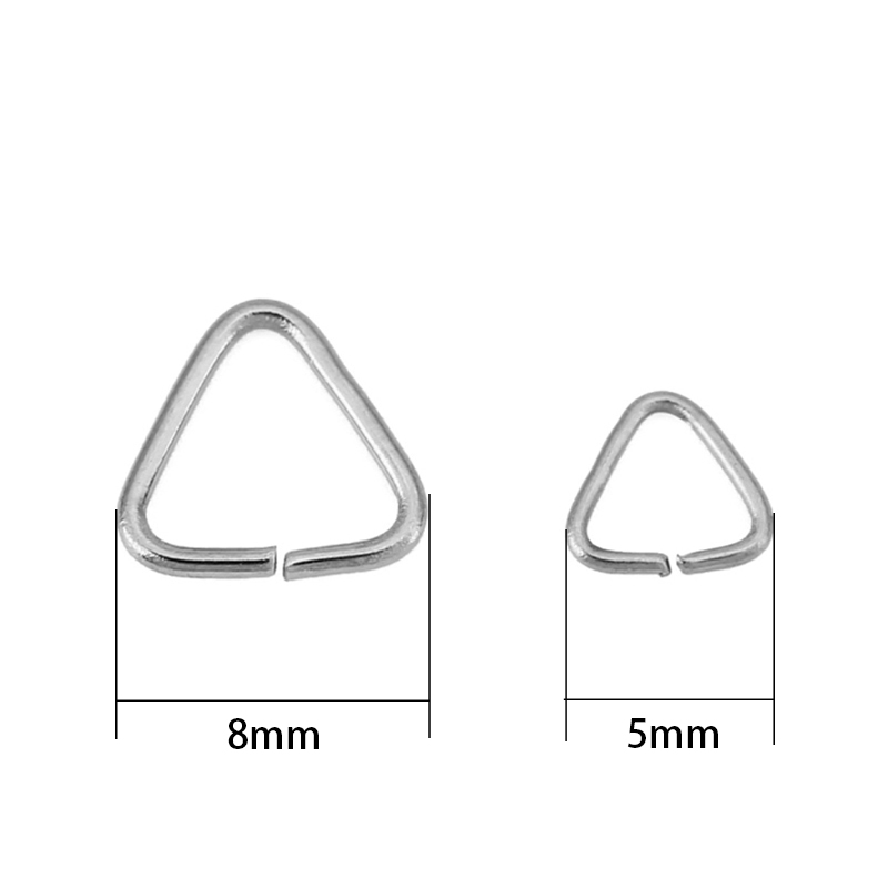50 шт. 5 мм 8 мм Треугольные с – обзор и цена Jewelry Making Closed Jump Rings