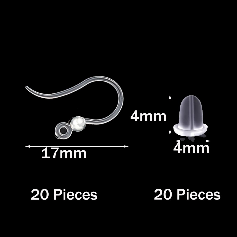 40 шт. прозрачные пластиковые  – обзор и цена Jewelry Making Hardware