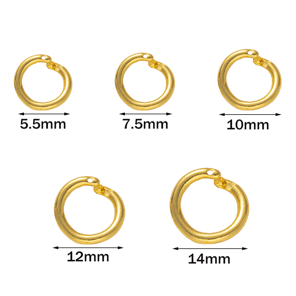10 шт. позолоченных латунных с – обзор и цена Jewelry Making Closed Jump Rings
